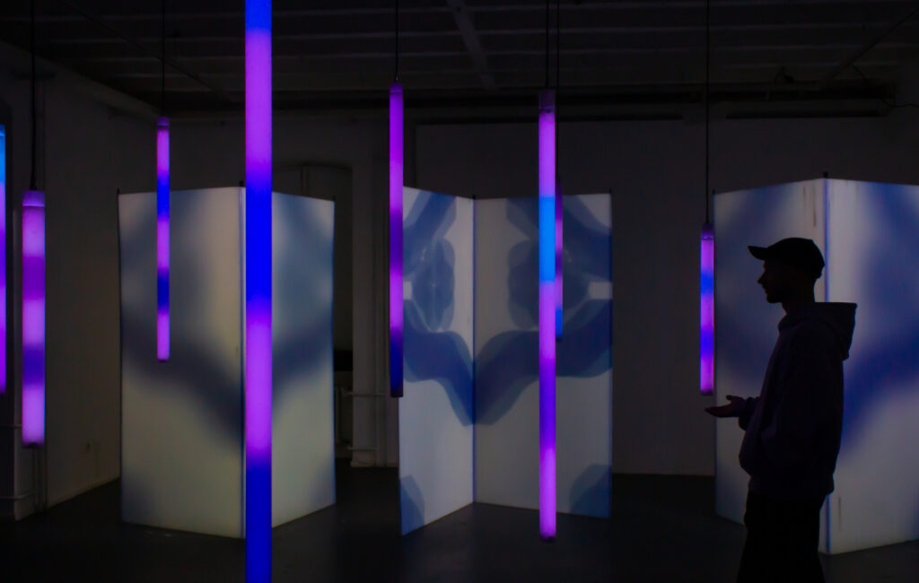 Nane Neu: Lux Keri, 2025, Interaktive Installation, HBKsaar (Foto: Nane Neu)